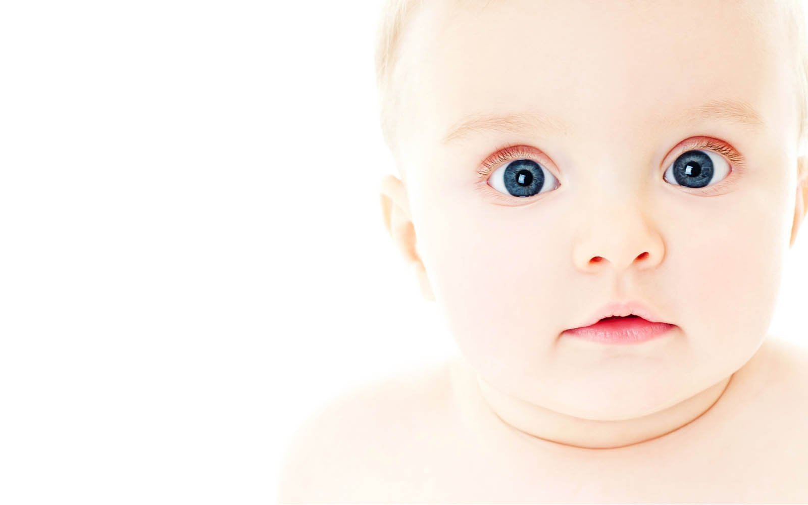 Picture of a baby who has woken in the night